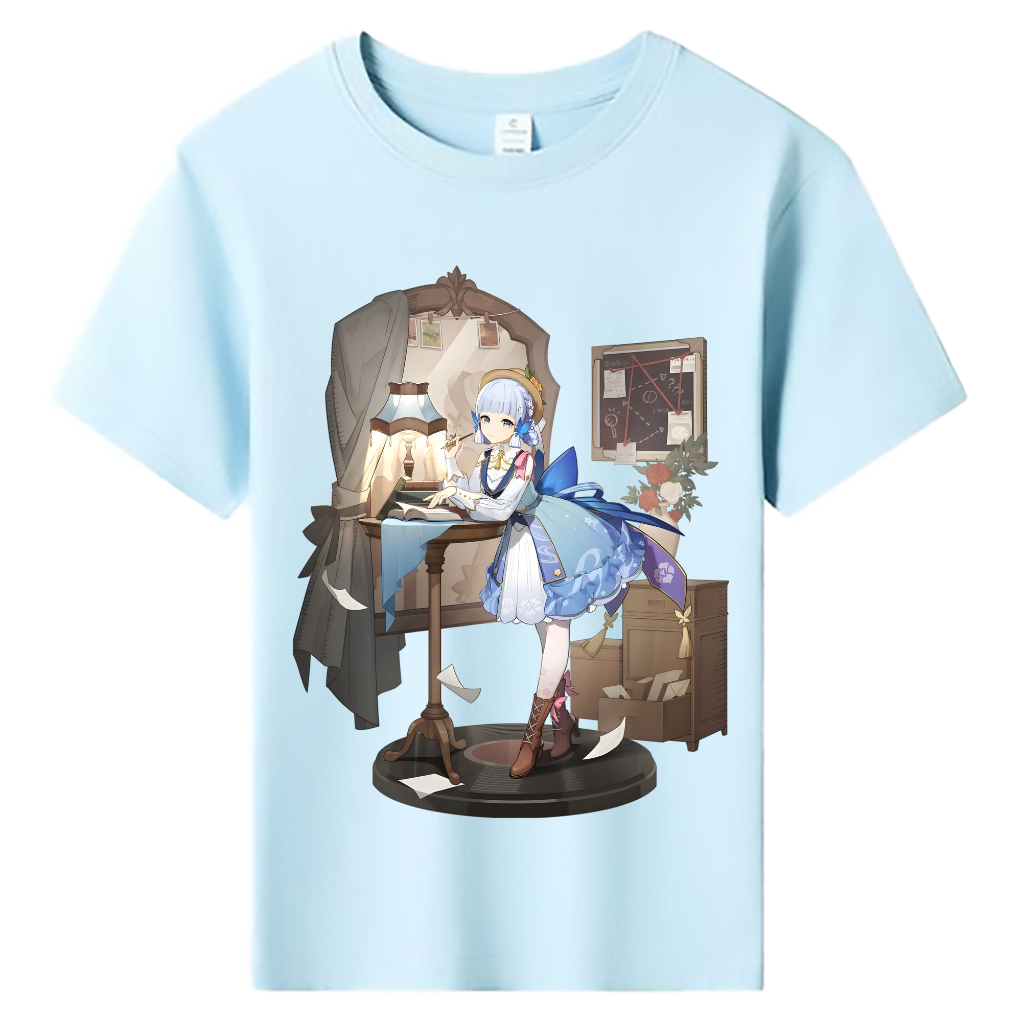 げんし神 神里綾華 神宮寺レン genshin Kamimiya Ren 綿100％キッズTシャツ（フロントプリント）